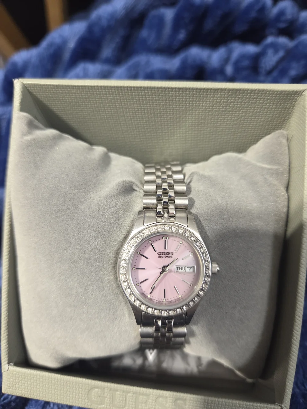 Citizen Stainless Steel Watch with Pink Dial